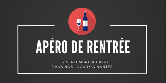 Apéro de rentrée du cluster le 7 septembre à 18h30